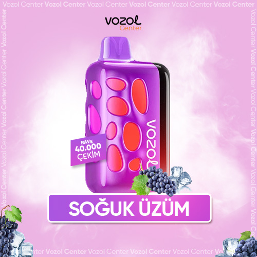 Grape Ice En Ucuz Vozol Elektronik Sigara Rave 40K