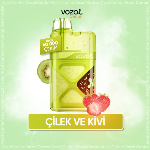  Vozol Neon 60000 Strawberry Kiwi